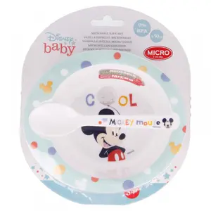 Microwave bowl + spoon dishes Disney image-0