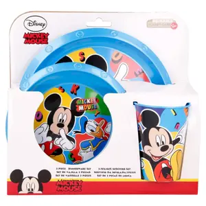 Set of 3 pieces of tableware Disney Mickey image-1