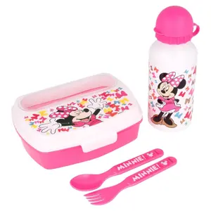 Sandwich box and bottle set with cutlery Disney image-1