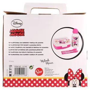 Sandwich box and bottle set with cutlery Disney image-2
