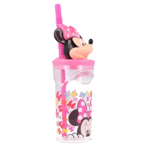 Glass straw cup Disney figura 3D image-2