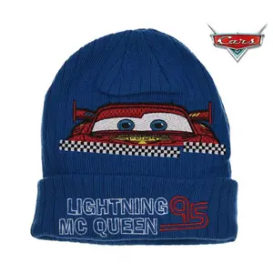 Woolen hat with baby embroidery Disney Cars image-0