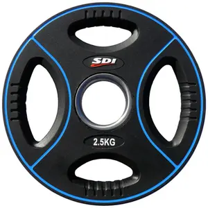 Disco de musculação com pegas em tpu para utilização intensiva Disportex image-0