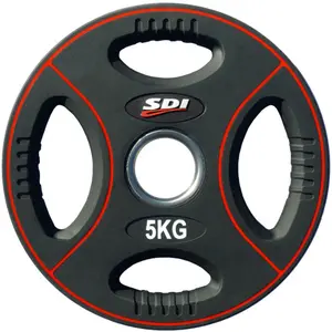 Gewichttrainingsschijf met tpu handgrepen voor intensief gebruik Disportex image-0