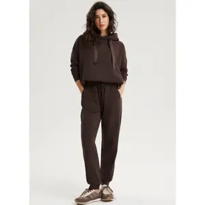 Sweatshirt à capuche en coton femme Diverse Tankio 262 image-1