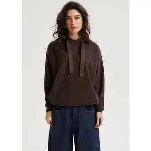 Sweatshirt à capuche en coton femme Diverse Tankio 262