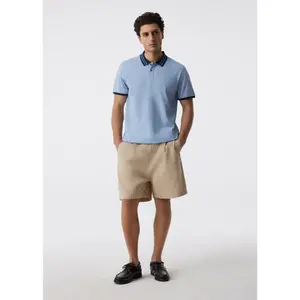 Polo Mixed with Embroidery and Contrasting Collar Diverse Myrc image-2