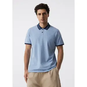 Polo Mixed with Embroidery and Contrasting Collar Diverse Myrc image-1