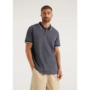 Ribbed Cotton Polo Diverse Moretti image-1