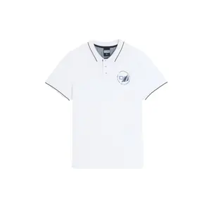 Contrast Striped Cotton Polo Diverse Cruise image-0
