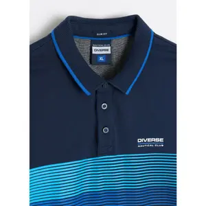Striped Printed Cotton Polo Diverse Cutwatern image-4