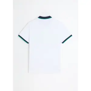 Striped Printed Cotton Polo Diverse Cutwatern image-2