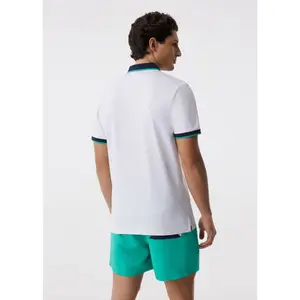 Striped Printed Cotton Polo Diverse Cutwatern image-3