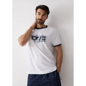 Nautical Print Cotton T-shirt Diverse Kraken 263 image-1