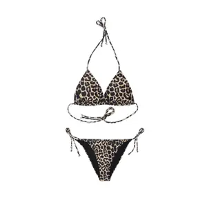 Women's Animal Print Triangle Bikini Top Diverse Tri 263 image-0