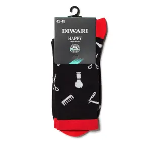 Muster Baumwollsocken Diwari Happy Barber image-1