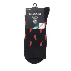Cotton Patterned Socks Diwari Happy Piments image-0
