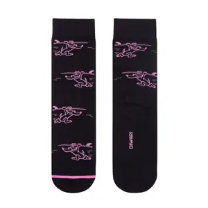 Cotton Patterned Socks Diwari Happy Surfer image-0