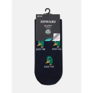 Cotton Patterned Socks Diwari Happy Duck You image-2