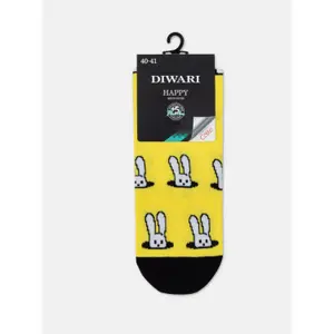 Baumwollsocken mit kleinen Hasenmuster Diwari Happy image-2