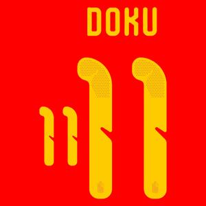 Home flocking Belgium Coupe du Monde DOKU #11 2026