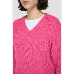 Damski sweter v-neck crop pullover Replay image-4
