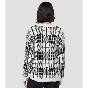 Sweter damski z otworami na ramiona Replay jacquard image-2