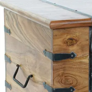 Akátová truhla DKD Home Decor 100x45x40 cm image-4