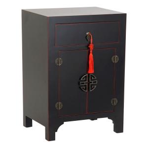 s3011190-pine-wood-mdf-bedside-table-dkd-home-decor-45x34x66-cm-black-red-one-size