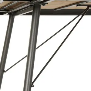 Metal dining table, fir DKD Home Decor 161x90x75 cm image-4