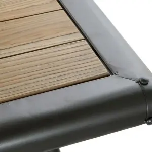 Metal dining table, fir DKD Home Decor 161x90x75 cm image-2
