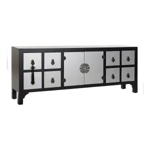 TV table with MDF wood drawers DKD Home Decor Oriental 130x24x51 cm