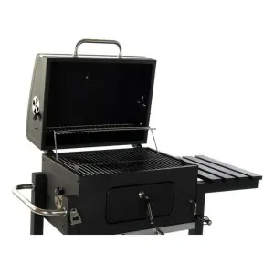 Barbecue a carbonella con coperchio e ruote in metallo e acciaio DKD Home Decor image-2
