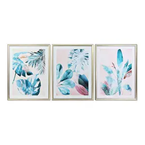 s3013706-cadre-tropical-dkd-home-decor-x3-blanc-bleu-tu