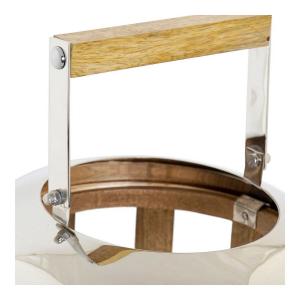 Wooden metal lantern DKD Home Decor image-1