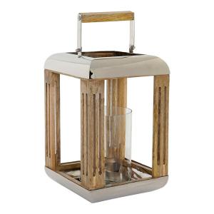 Metal lantern glass DKD Home Decor