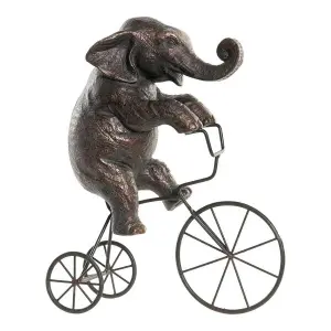 Figurine décorative éléphant en résine et métal DKD Home Decor image-0