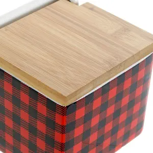 Komora na sól z dolomitem, bambusem i aluminiową pokrywą DKD Home Decor image-2