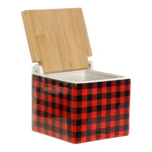 Komora na sól z dolomitem, bambusem i aluminiową pokrywą DKD Home Decor image-1