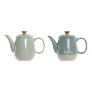 Τσαγιέρα από κεραμικό DKD Home Decor 1 L (x2) image-0