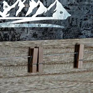 Κορνίζα ξύλου από μέταλλο και αλουμίνιο DKD Home Decor image-2