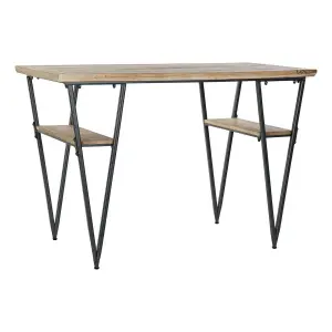 Metal and fir desk DKD Home Decor image-0