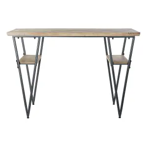Metal and fir desk DKD Home Decor image-1
