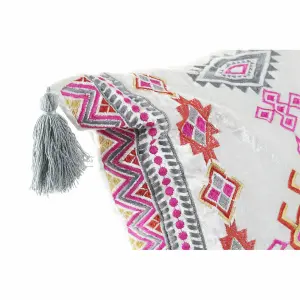 Fringe cushion DKD Home Decor 40x10x40 cm (x3) image-2