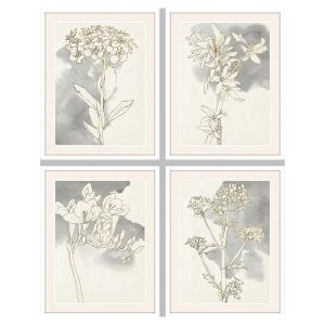 s3018204-romantisk-blomsterrahmen-dkd-home-decor-x4-beige-svart-tu