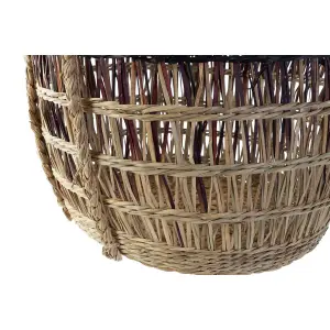 Panier de rangement herbier marin tropical DKD Home Decor 39x39x41 cm (x3) image-2