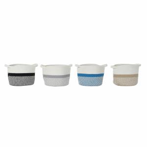 Storage basket DKD Home Decor 25x25x20 cm (x4)