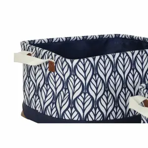 Panier de rangement feuille d'une plante boho plastique DKD Home Decor 40x30x24 cm (x3) image-1