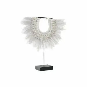Figurine décorative en fer, plume et coquillages DKD Home Decor image-0