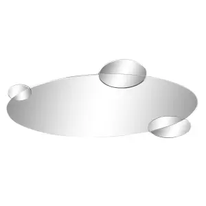Ξύλινος καθρέφτης τοίχου με γυαλί DKD Home Decor Moderne Cercles image-0